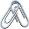 Linked Paperclips emoji on Apple